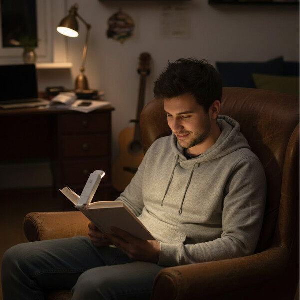 Luz Para Lectura Libros Led Portatil Recargable Nocturna Color Variante