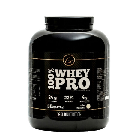 Whey Pro 100% 5lb Gold Nutrition Sabor Natural