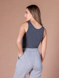 MUSCULOSA SEAMLESS ZAFIRO Gris Melange