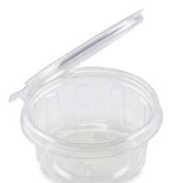 POTE PET REDONDO CON TAPA 12X4 250 ML TRANSPARENTE