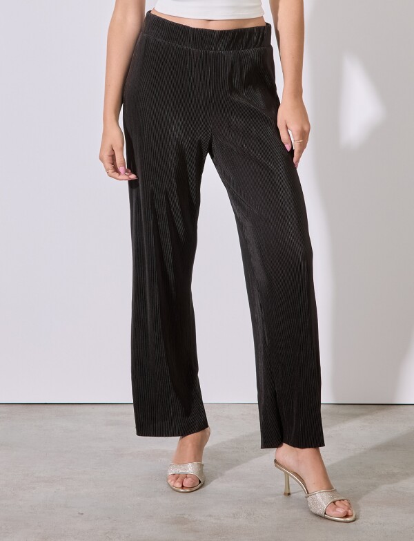 Pantalon Plisado NEGRO