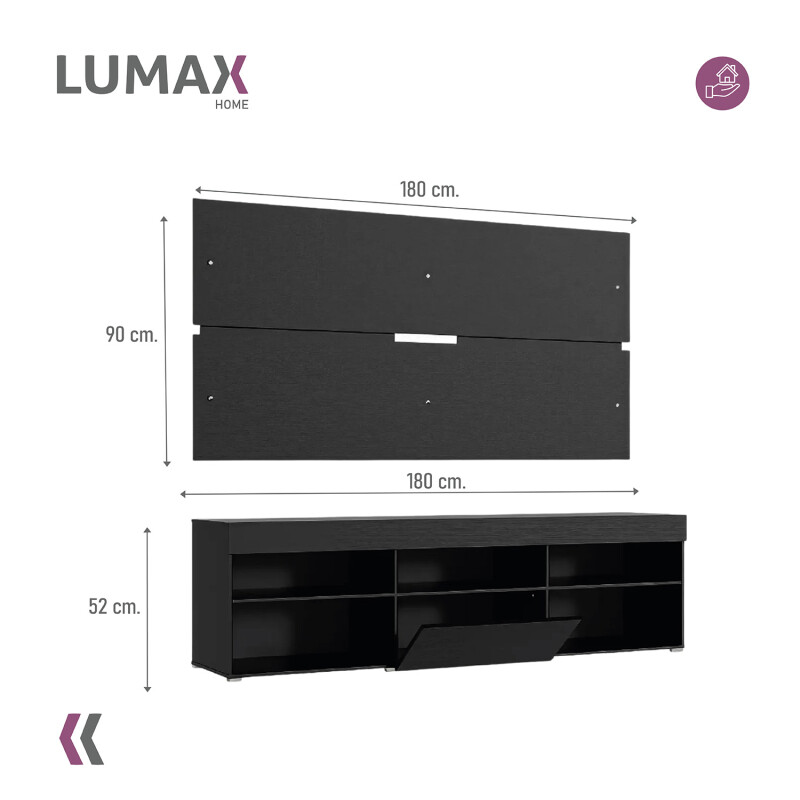 Rack con Panel para TV de hasta 65 pulgadas Rack con Panel para TV de hasta 65 pulgadas