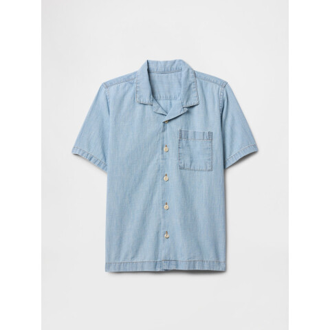 V-SS DENIM SHIRT MEDIUM WASH