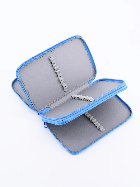 CARTUCHERA DOBLE STITCH CELESTE