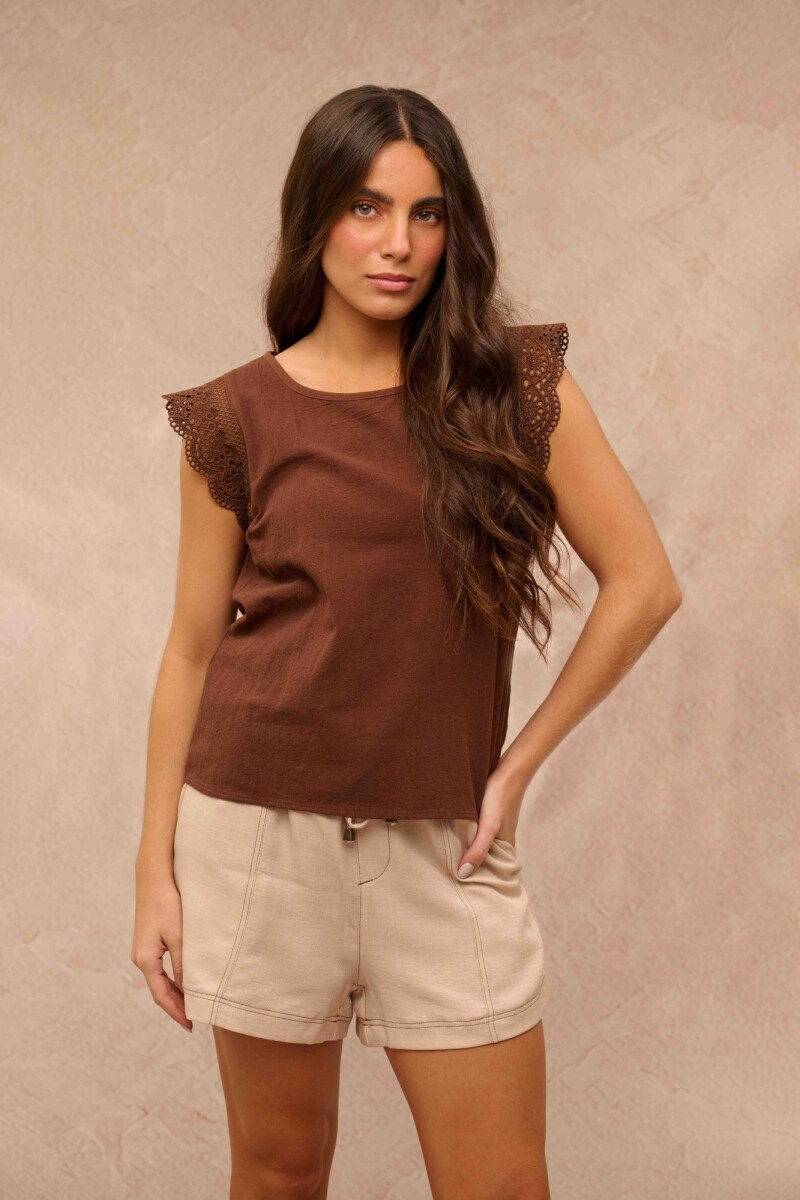 BLUSA VERA CHOCOLATE BLUSA VERA CHOCOLATE