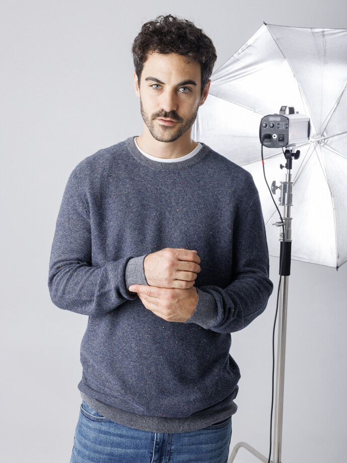 SWEATER HUAPI 6.0 GRIS BOUTONE