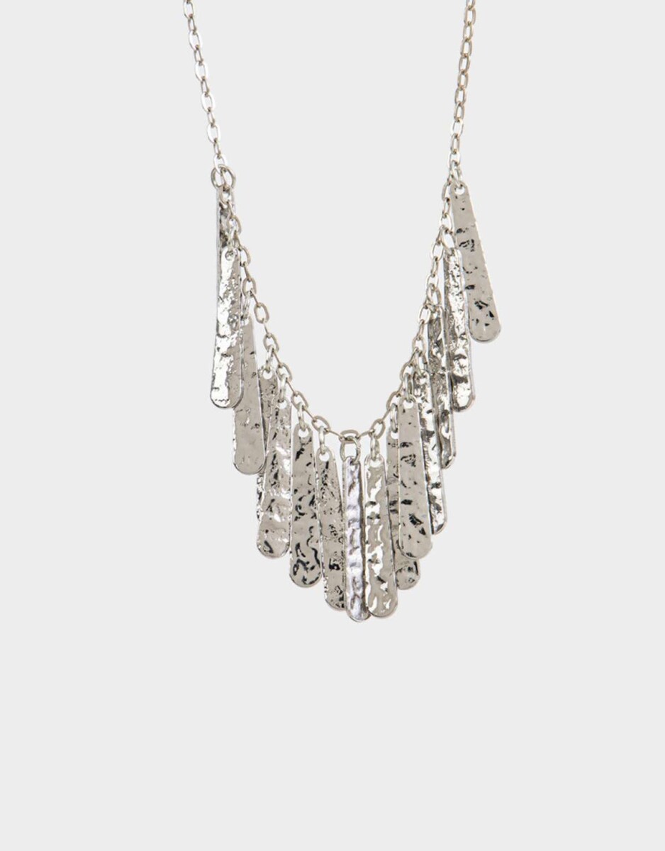Collar De Metal - Plateado 