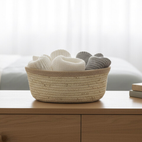 Canasto Mimbre Bicolor Home Class 31 x 25 x 11 cm U