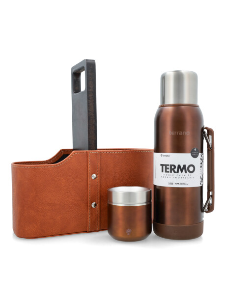 Combo 1LT + Matera De Auto Clasica Brandy