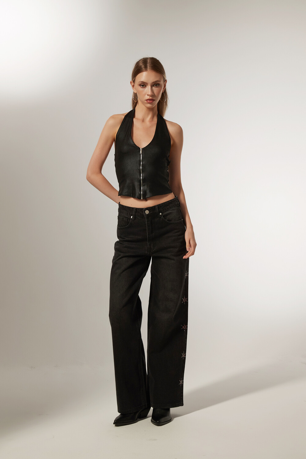 Pantalon Marias Gris Oscuro