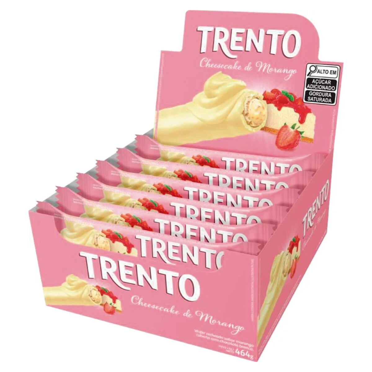 Barquillo Trento Rell x 16 - Cheesecake de Frutilla 