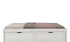 Cama Madera Maciza Con Cajones - 2 plazas - Linea Beauty Blanco