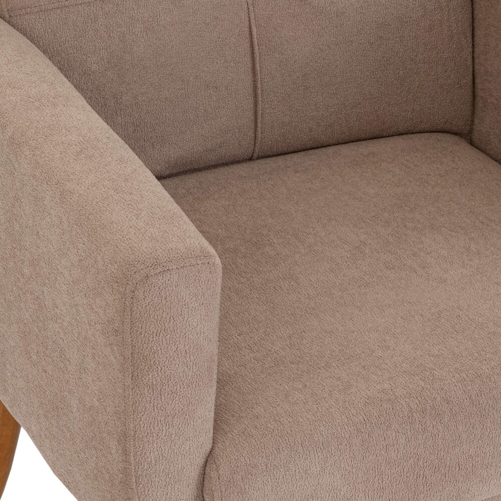 Butaca Moderna + Puff Havana Marrón