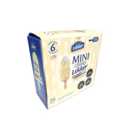 Mini Paletas de Chocolate Blanco con Almendras X6 Lekker Mini Paletas de Chocolate Blanco con Almendras X6 Lekker