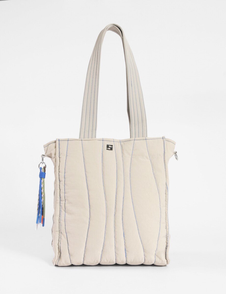 Shopper matelaseada - beige 
