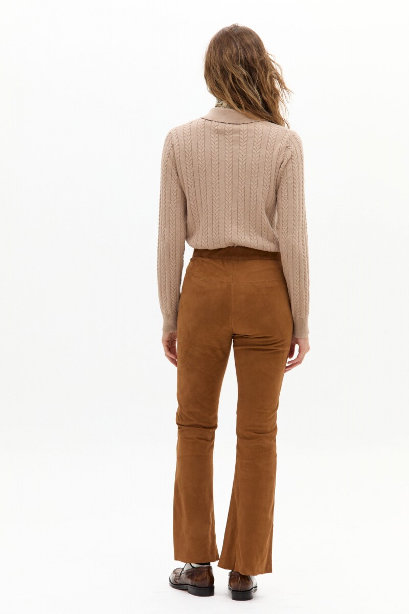 Pantalón Daphne en Gamuza Tan