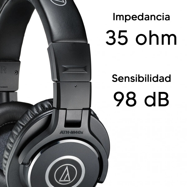 Auriculares De Estudio Audio Technica Athm 40x AURICULAR AUDIO TECHNICA ATHM 40X