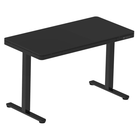 ESCRITORIO REGULABLE METAL-Y-MDF NEGRO ASCEND