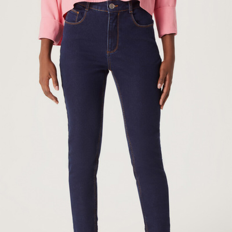 CALCA SUPER SKINNY FEM AZUL ESCURO