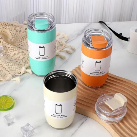 Vaso térmico de 320 ml de capacidad Blanco