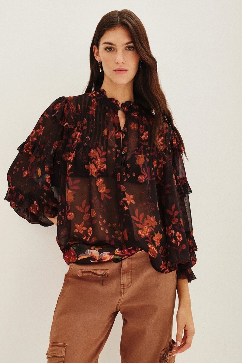 Camisa Roy Flower Multicolor