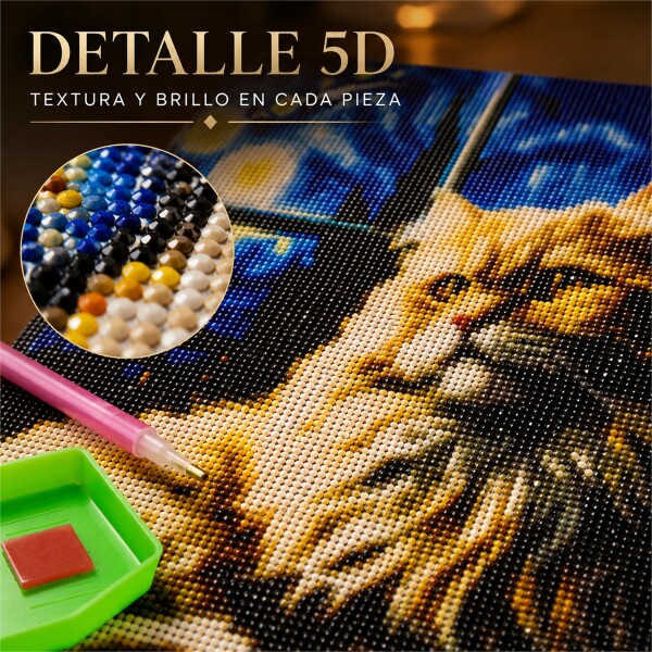 Kit de Pintura Diamante 5D Gatitos 40 x 30 cm DISEÑO 1