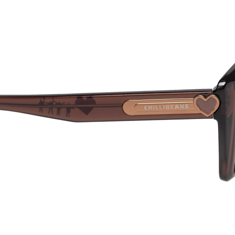 Lentes de Sol Chilli Beans The Beatles Love Me Do Marrón Claro