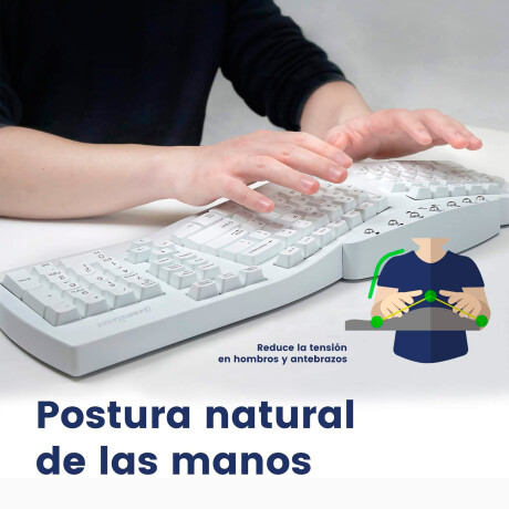 Perixx Teclado USB PERIBOARD-512 Ergonómico 001