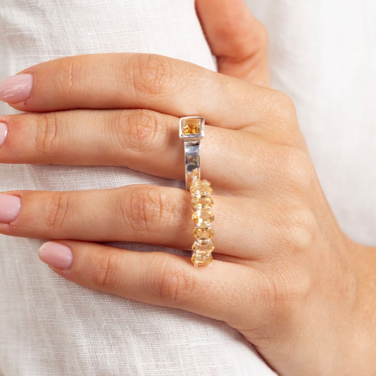 Anillo Amara Citrino - Plata 925 