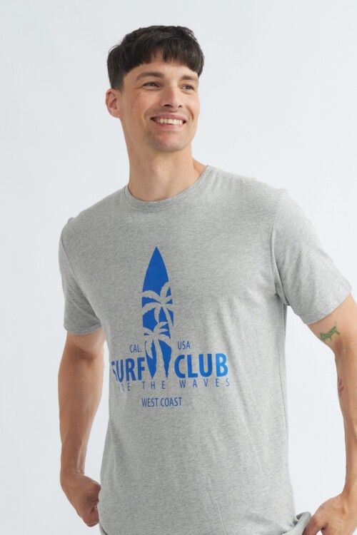 Remera Surf Club GRIS