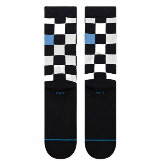 Medias Stance Chef Check Crew - Negro Medias Stance Chef Check Crew - Negro