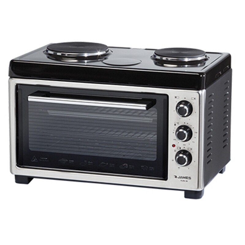 Horno Electrico James 39l Inoxidable C/hornallas Horno Electrico James 39l Inoxidable C/hornallas