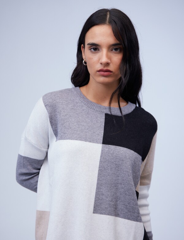 Buzo Colorblock GRIS/MULTI