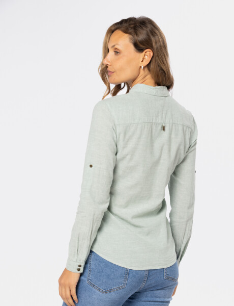 CAMISA DE LINO Verde