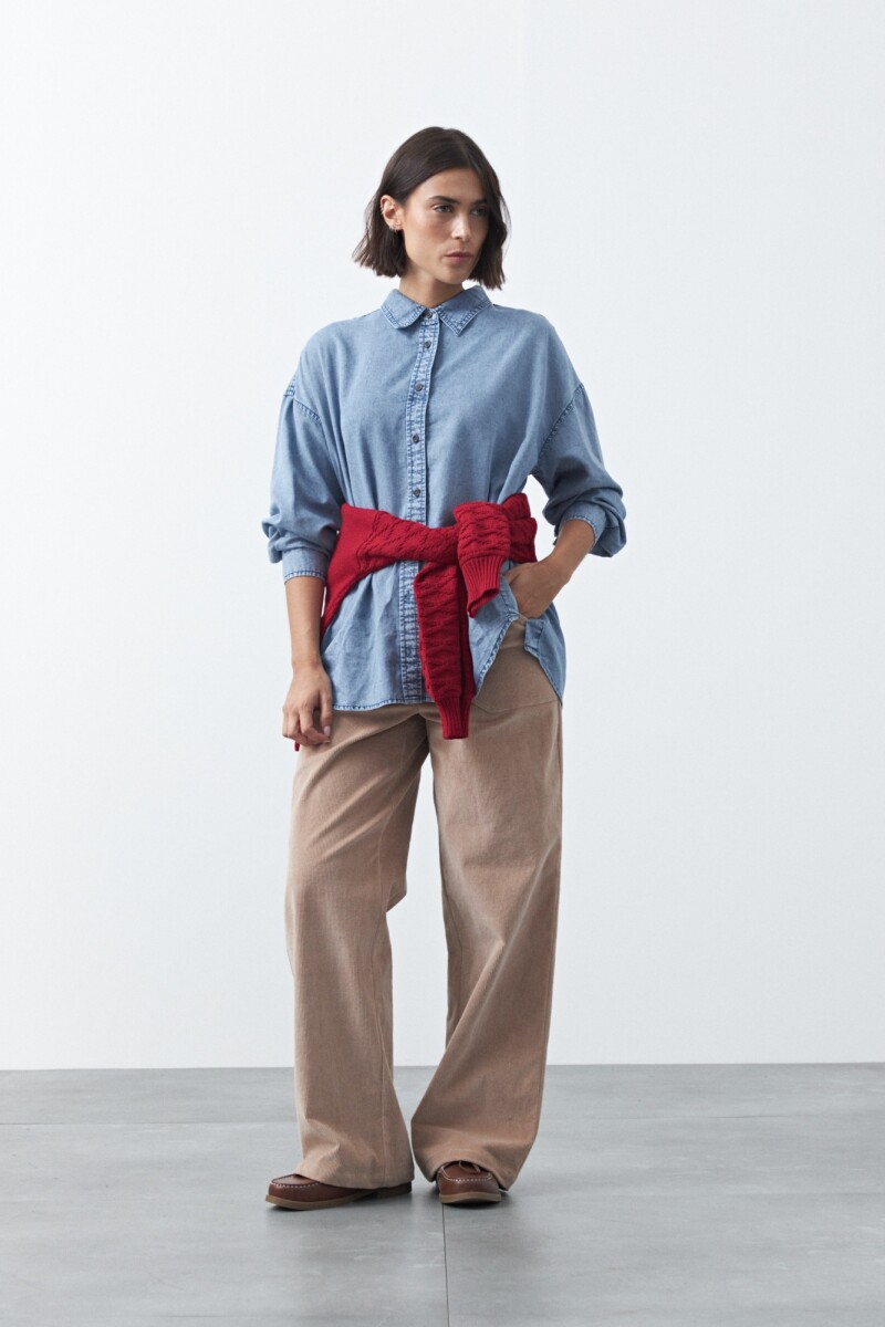 CAMISA OPALITA Azul Lavado