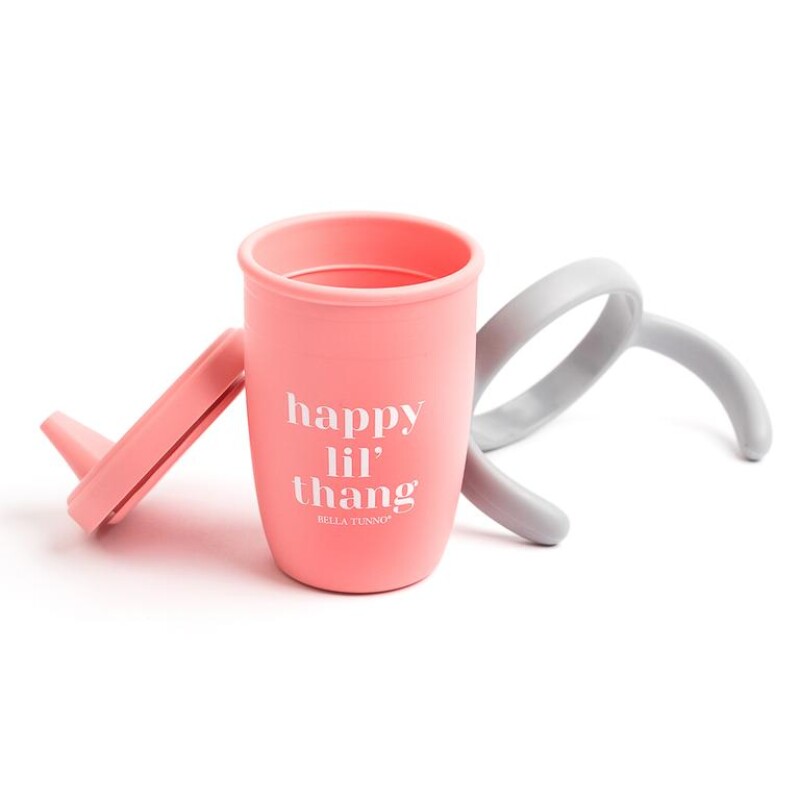 Vasito Silicona Antiderrame 3 en 1 Happy lil thang