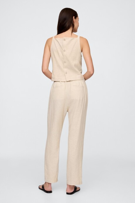 Pantalón De Lino Mujer Flax Linen