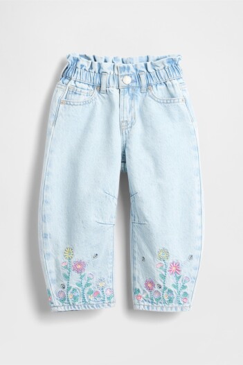 Jean Horseshoe Toddler Niña Light Wash