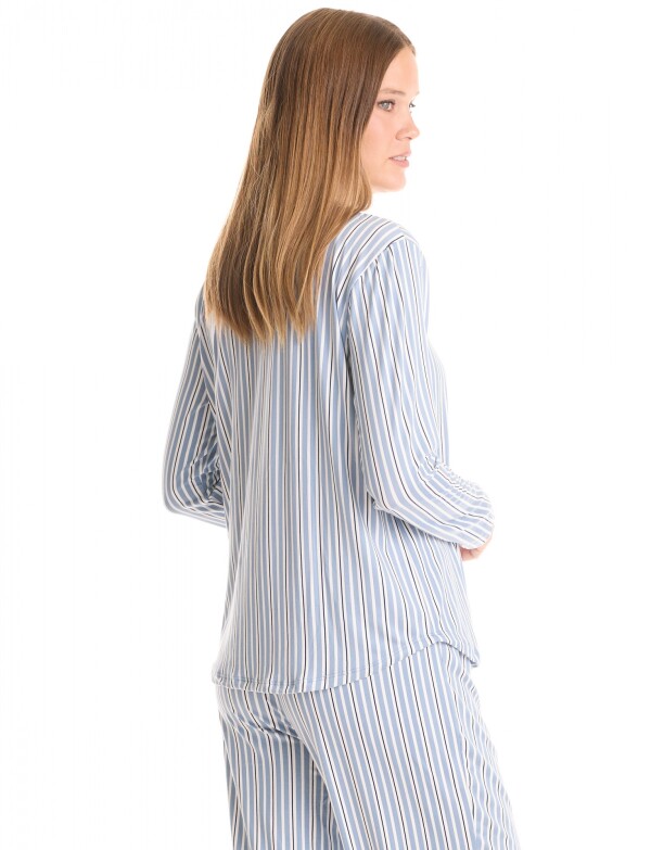 Pijama Con Pantalon MULTI/CELESTE