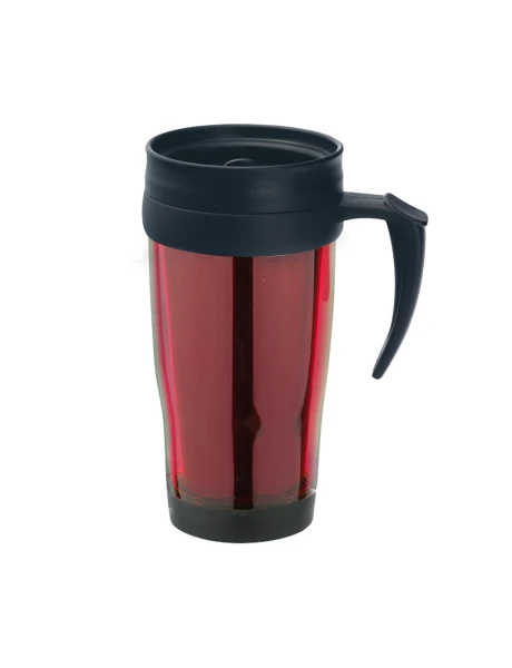 MUG TERMICO PLASTICO 450ML ROJO MUG TERMICO PLASTICO 450ML ROJO