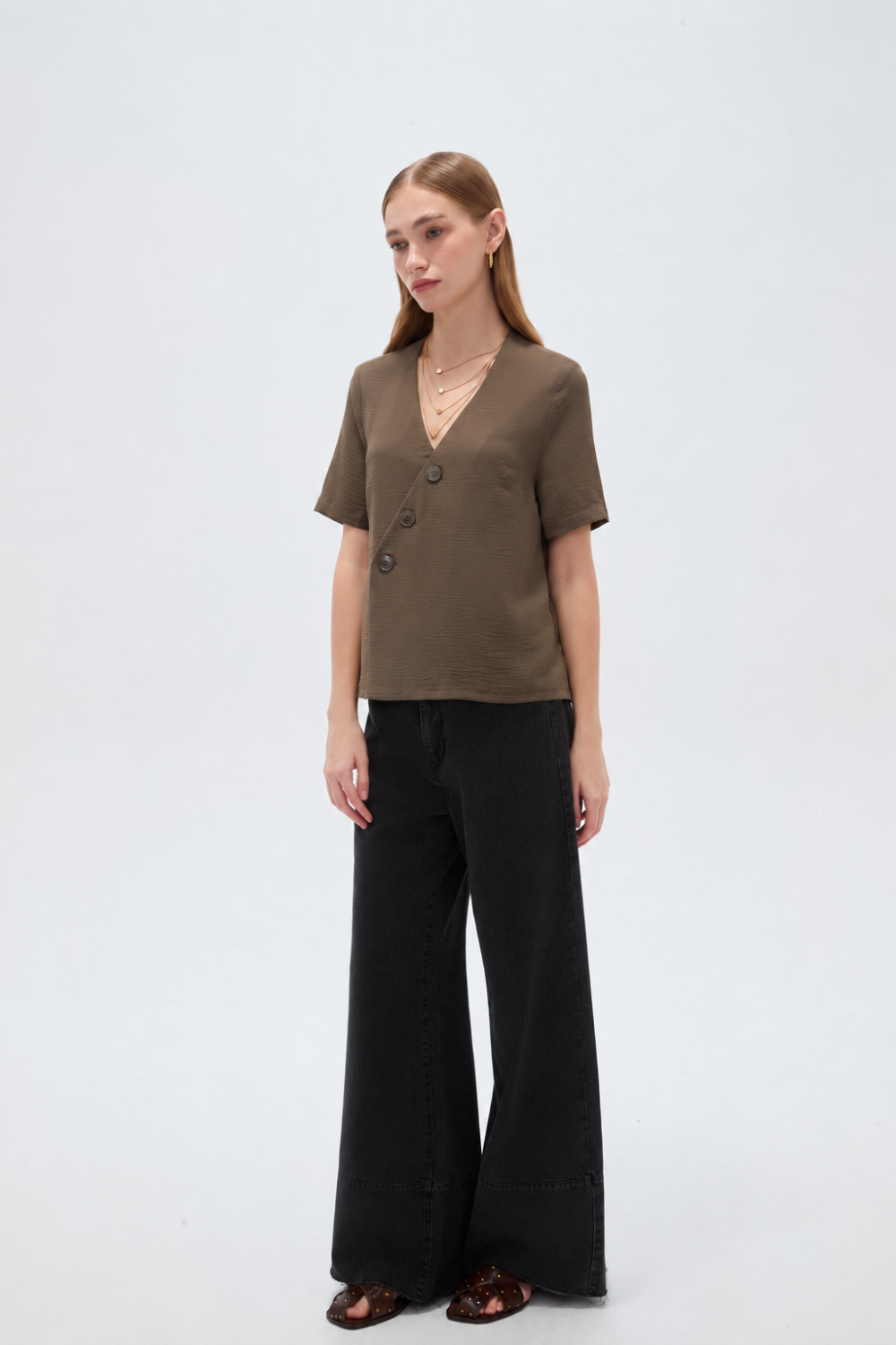 Blusa Ivolar Cafe