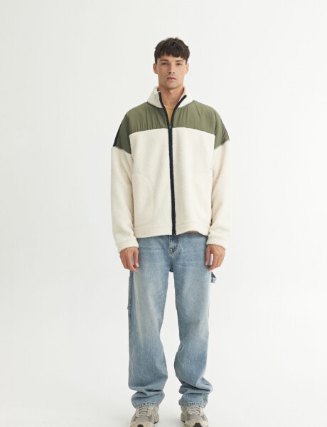 Campera sherpa March Crudo