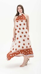 VESTIDO LUNI ESTAMPADO TERRACOTA-BLANCO