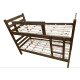 Cama Cucheta Escalera Baranda Madera Maciza Eucaliptus 2051 Color Marrón Rustico ​ Cama Cucheta Escalera Baranda Madera Maciza Eucaliptus 2051 Color Marrón Rustico ​
