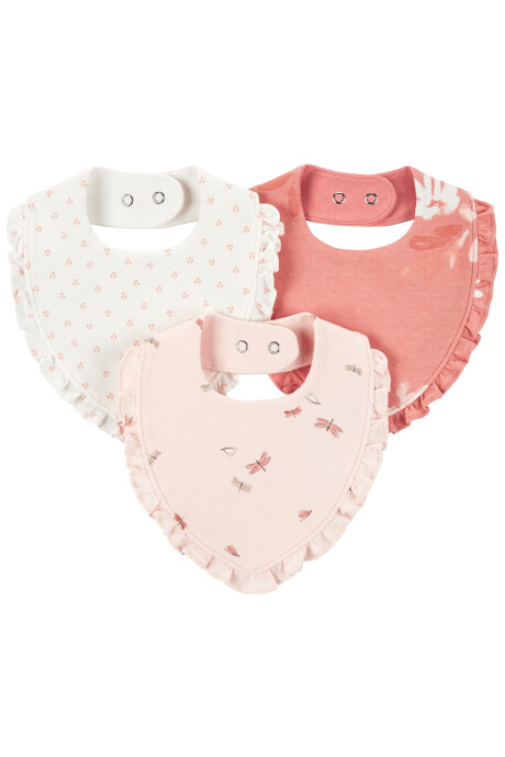 Pack tres baberos de algodón, tipo bandana Pack tres baberos de algodón, tipo bandana