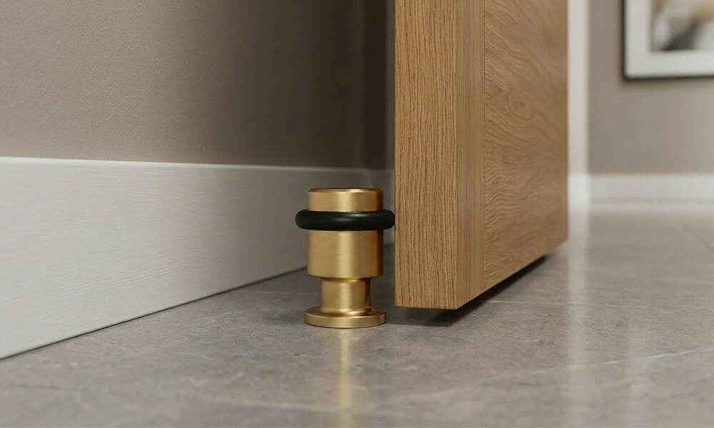 Tope para puerta dorado mate 91020-11 Tope Para Puerta Dorado Mate 91020-11