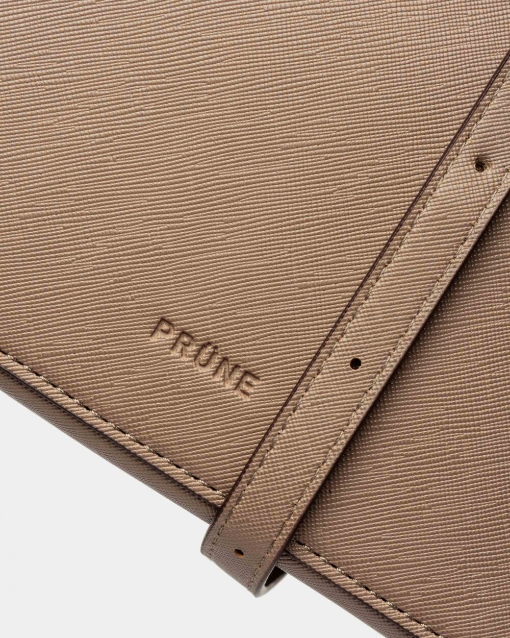 Mini Bag Lane En Efecto Cuero Zaffiano Taupe