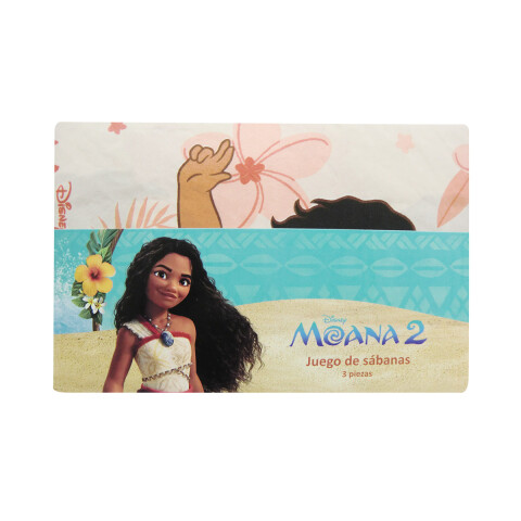 Juego Sábanas Infantil Moana 1 Plaza 100% Microfibra U