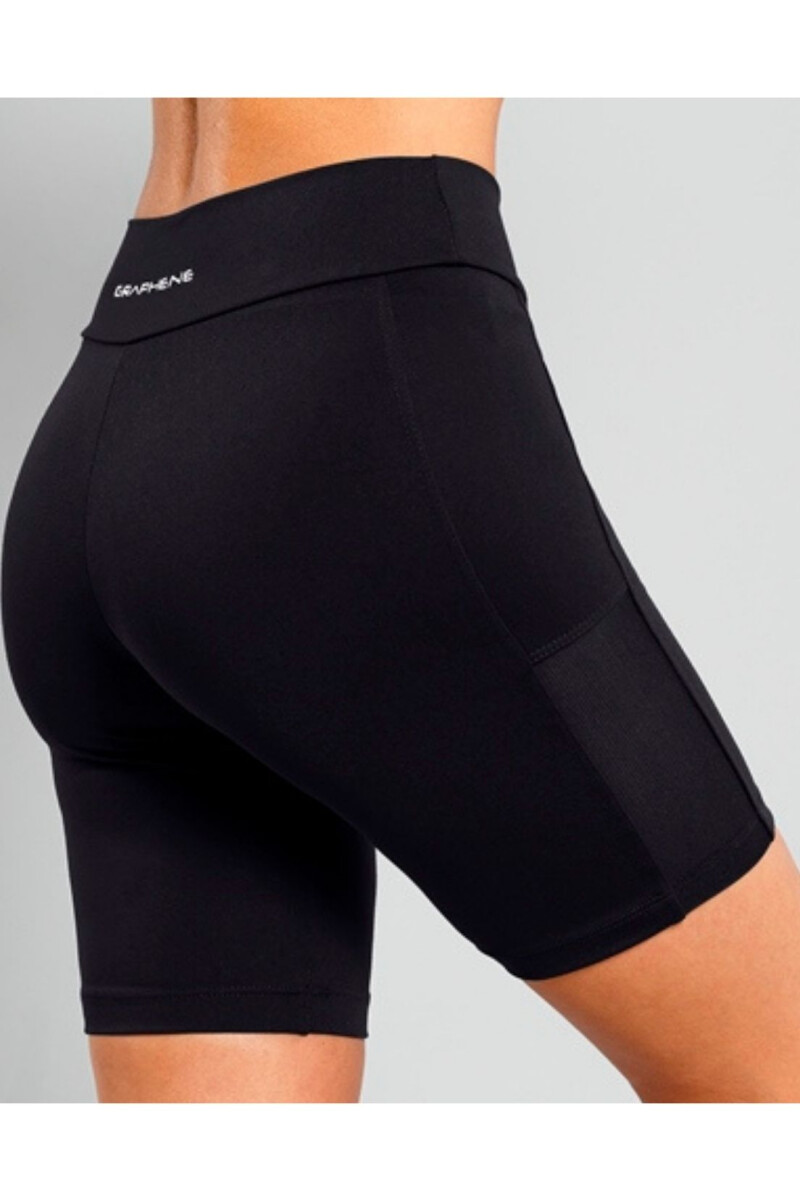 CALZA BIKER LISA CON DETALLE LATERAL NEGRO