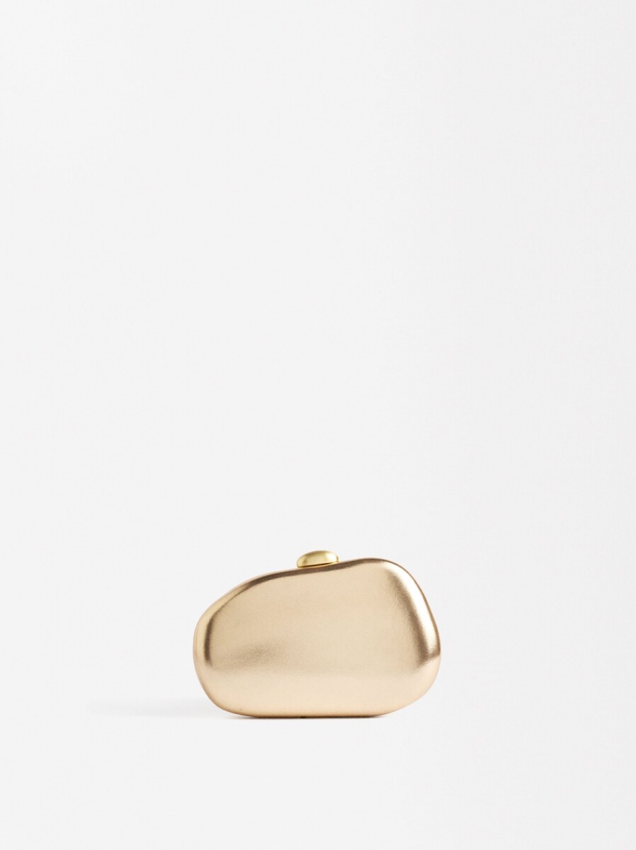 Clutch De Fiesta Metalizado - dorado 